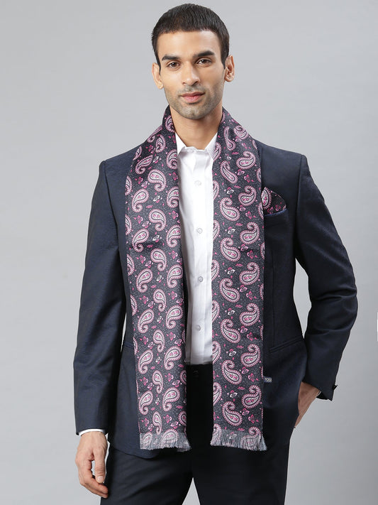 Piceous Stole & Pocket Square Set