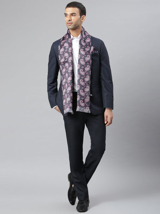 Piceous Stole & Pocket Square Set