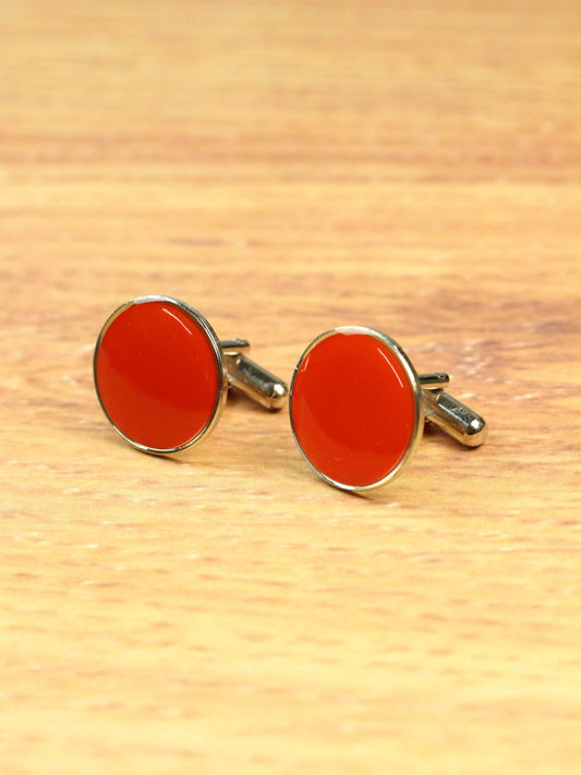 Claret Solid Cufflink