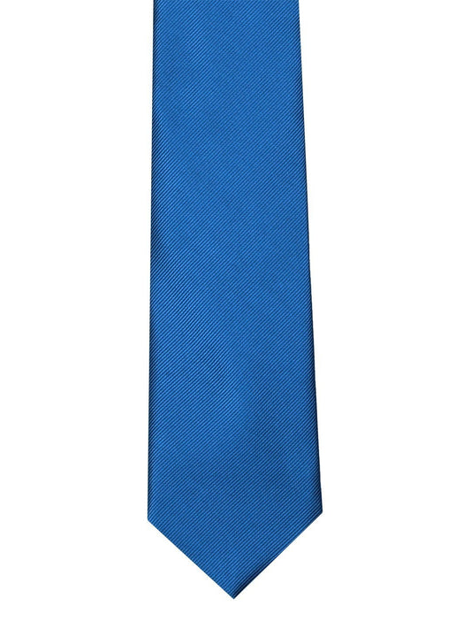 Blue Solid Broad Necktie