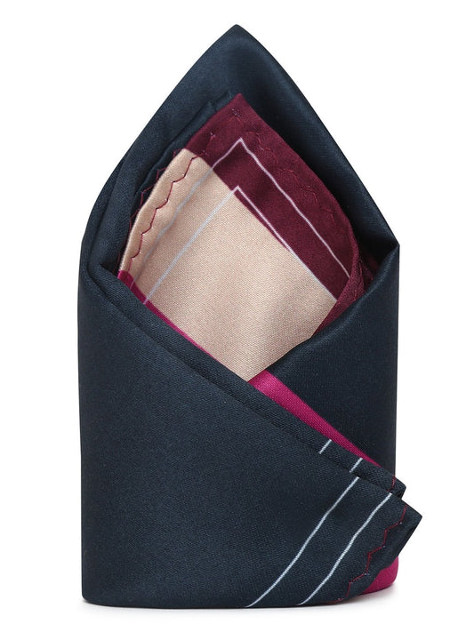 Blue Printed Pocket Square - TOSSIDO