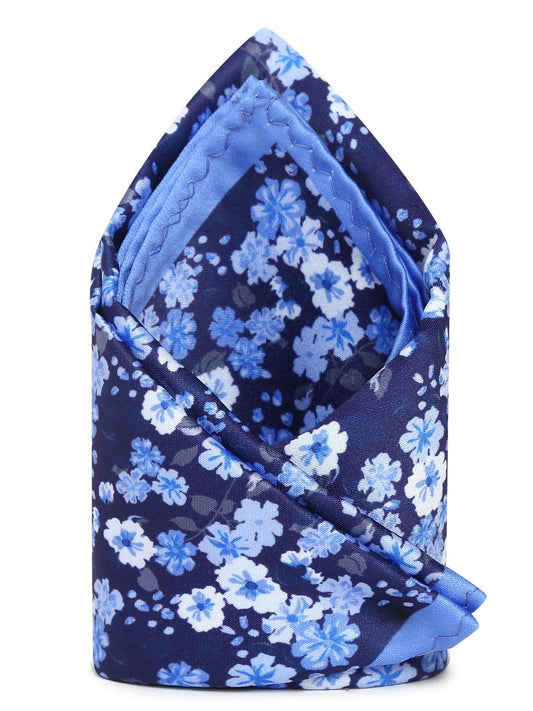 Blue Printed Pocket Square - TOSSIDO
