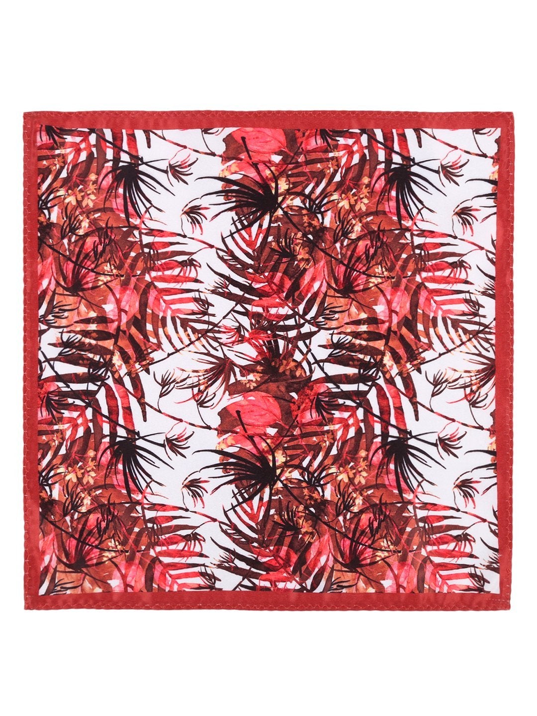 Multicolor Base Printed Necktie & Pocket Square Set - TOSSIDO