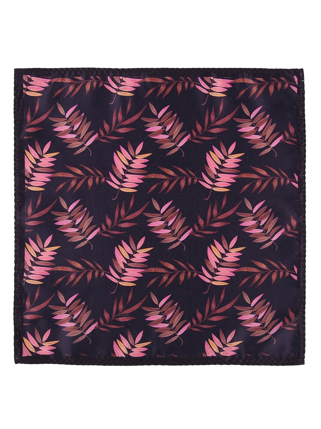 Purple Base Printed Necktie & Pocket Square Set - TOSSIDO