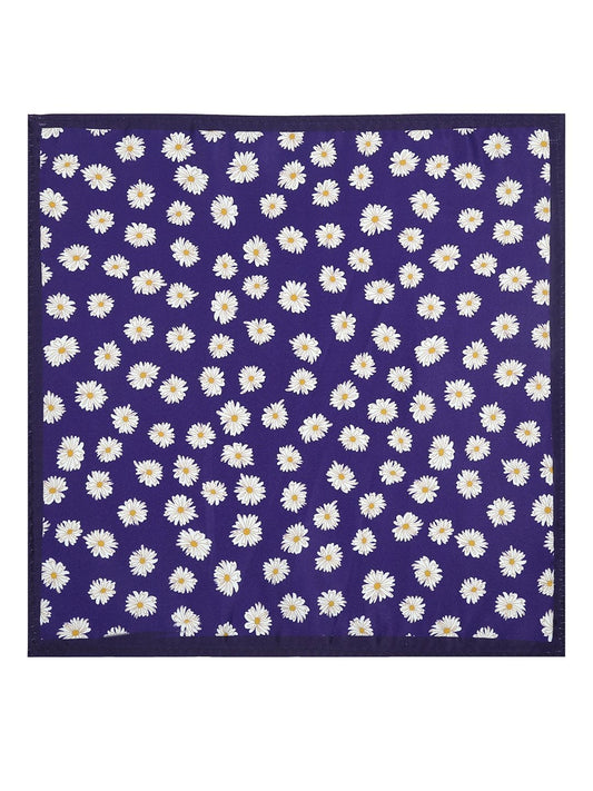 Purple Printed Pocket Square - TOSSIDO