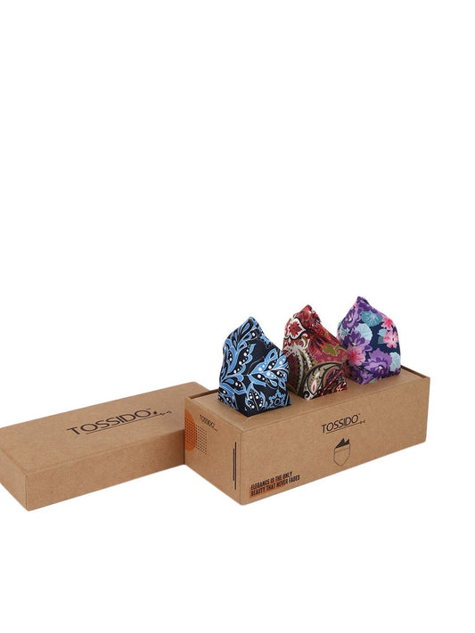 Vibrant Hues Printed Pocket Squares - TOSSIDO