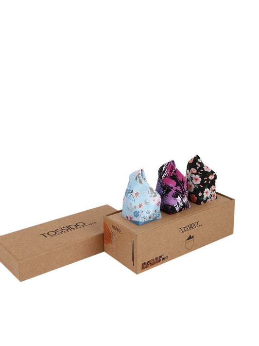 Vibrant Hues Printed Pocket Squares - TOSSIDO