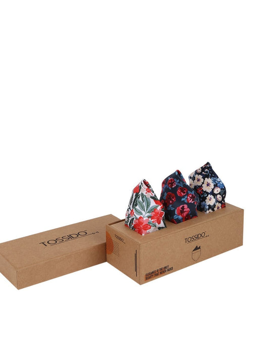 Vibrant Hues Printed Pocket Squares - TOSSIDO