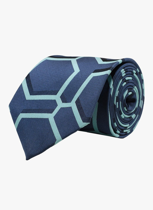 Azure Hex Necktie